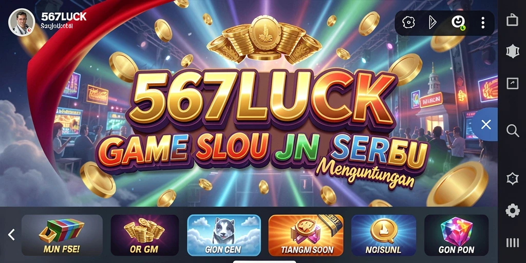 Tampilan gameplay 567LUCK yang menarik dan penuh warna.