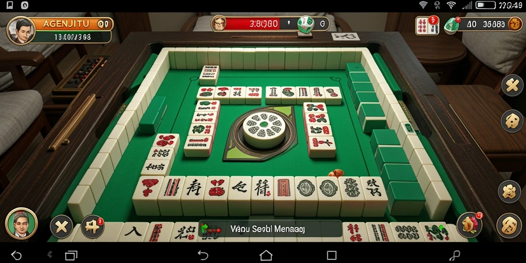 Tampilan gameplay Mahjong yang seru dan menghibur di AGENJITU.