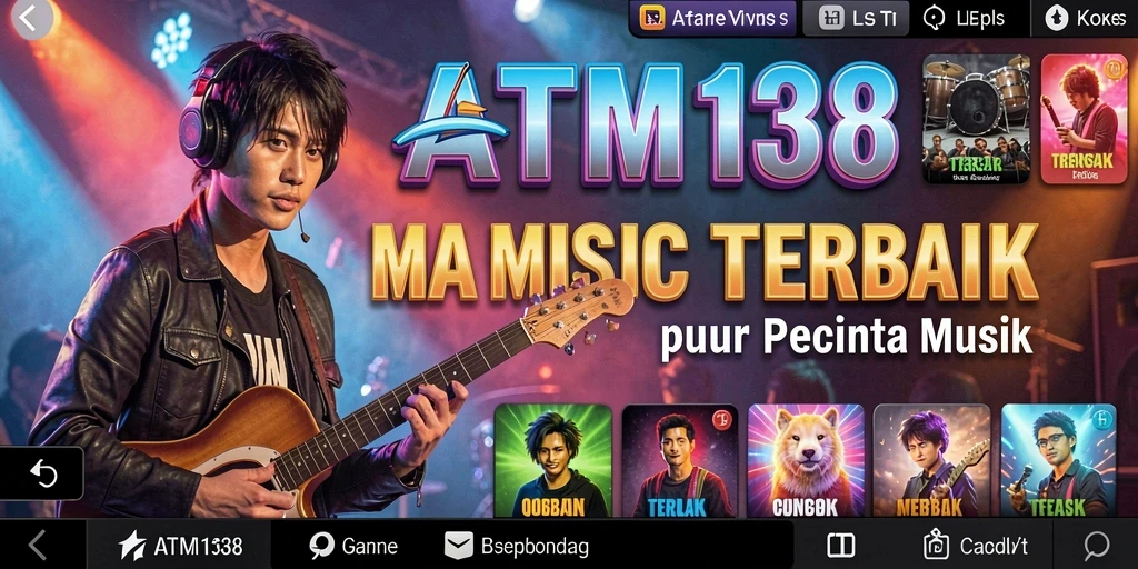 Gameplay ATM138 yang penuh warna dengan tantangan musik.