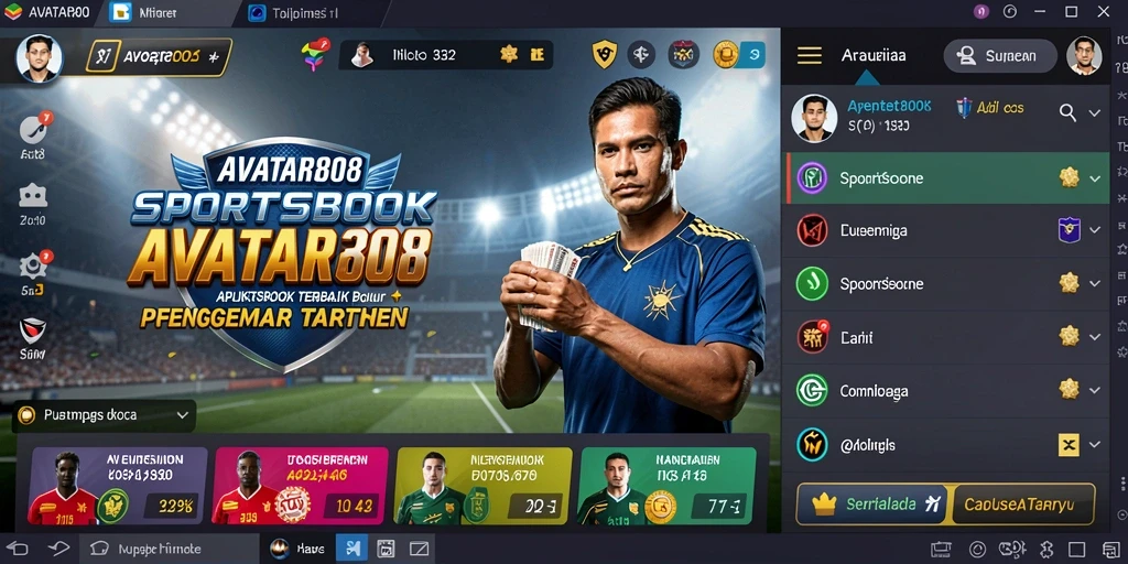 Tangkapan layar AVATAR808 menampilkan pengalaman taruhan olahraga yang menarik.