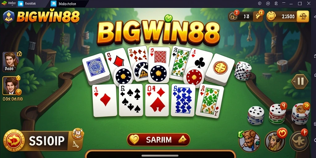 Screenshot gameplay domino yang seru dan menarik dari BIGWIN88.