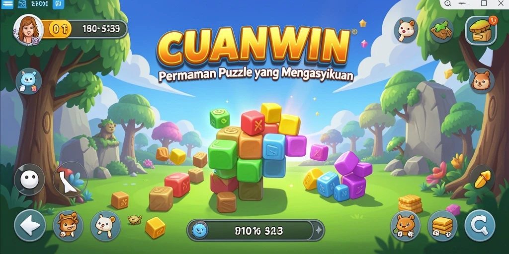 Tangkapan layar menampilkan gameplay seru dalam permainan puzzle.