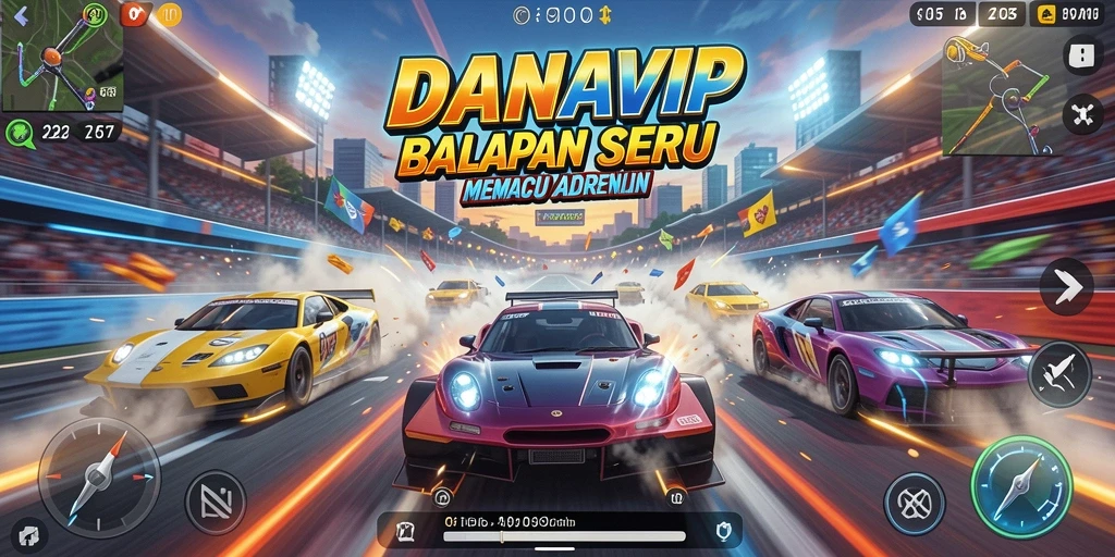 Gameplay balap seru dengan grafik menakjubkan di DANAVIP.