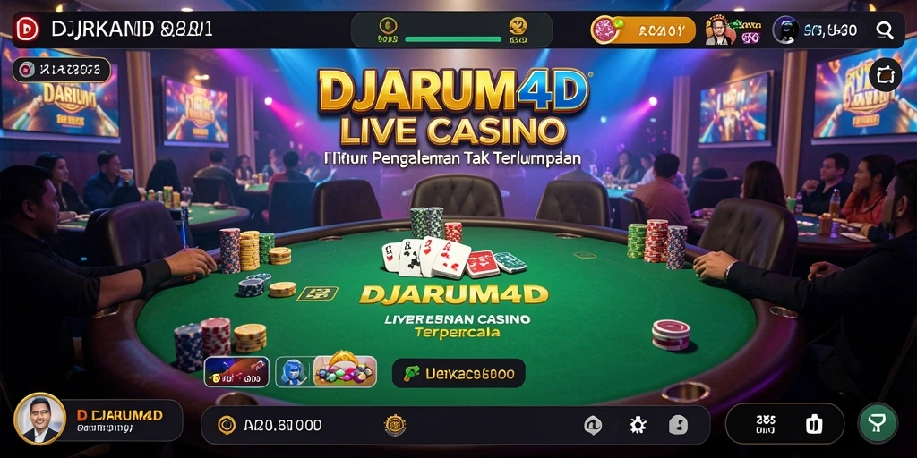 Screenshot DJARUM4D menunjukkan gameplay Live Casino yang menarik dan interaktif.