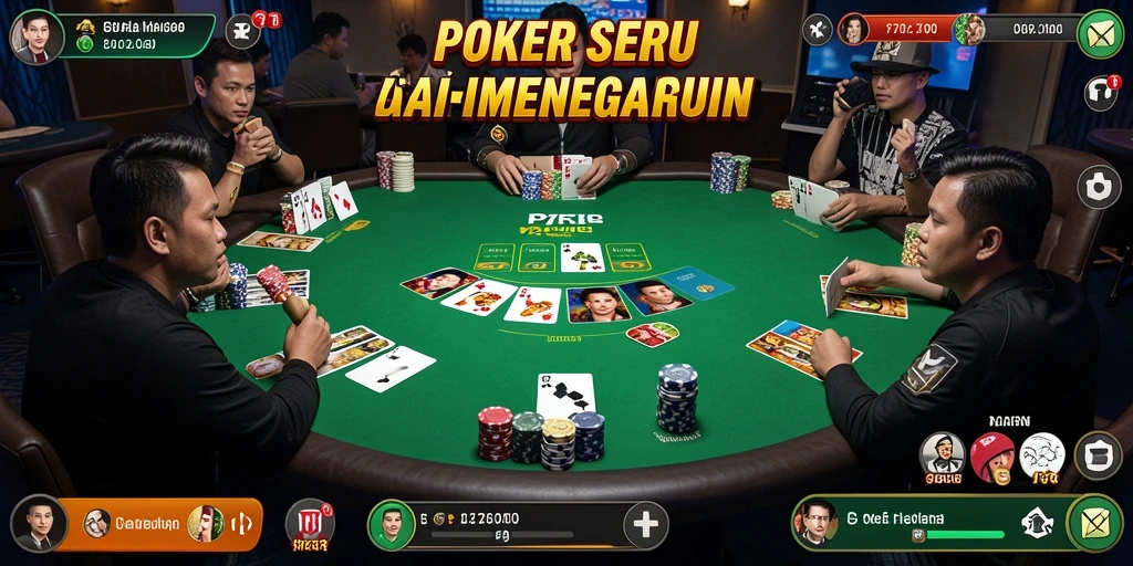 Tampilan menarik dari gameplay Poker <strong>F7F7</strong> yang mendebarkan.