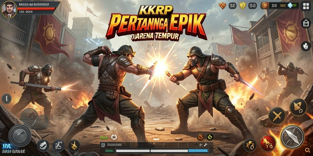 Tangkapan layar KKRP menampilkan aksi pertarungan yang mendebarkan dan grafis yang memukau.