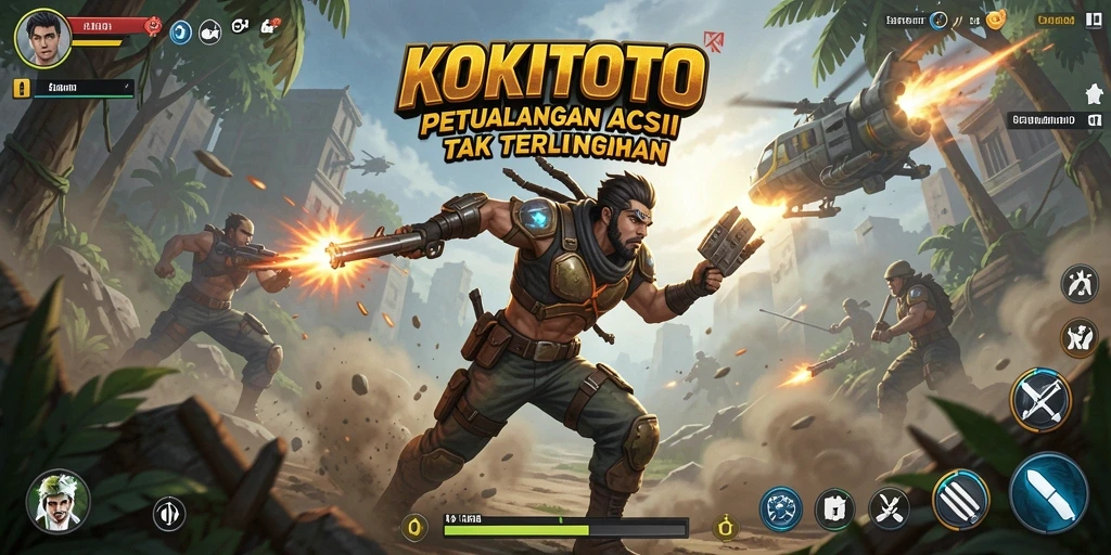 Tampilan gameplay KOKITOTO yang penuh aksi dan tantangan menarik.