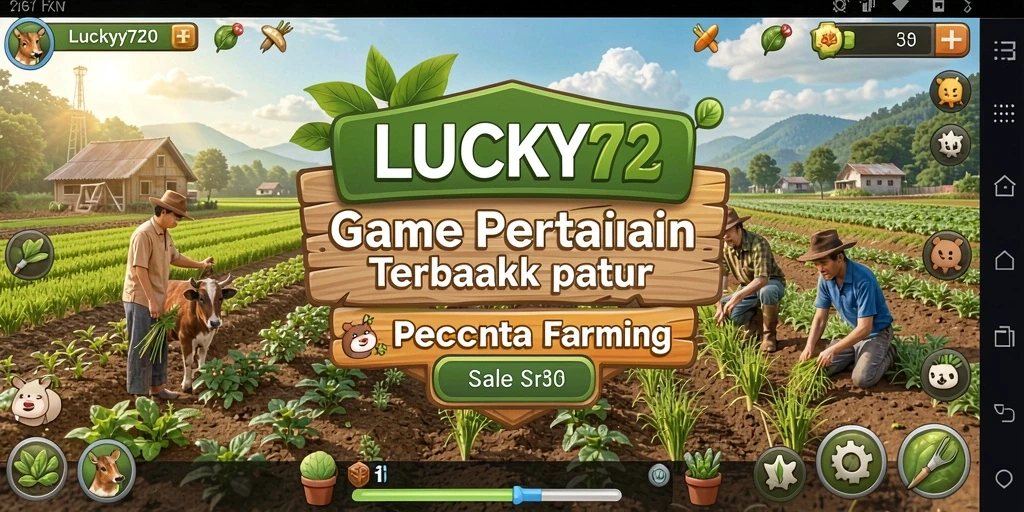 Tampilan gameplay menarik dengan peluang berkebun yang luas.