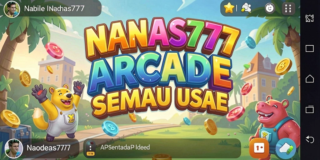 Screenshot NANAS777 menampilkan aksi seru dalam permainan Arcade yang menghibur.