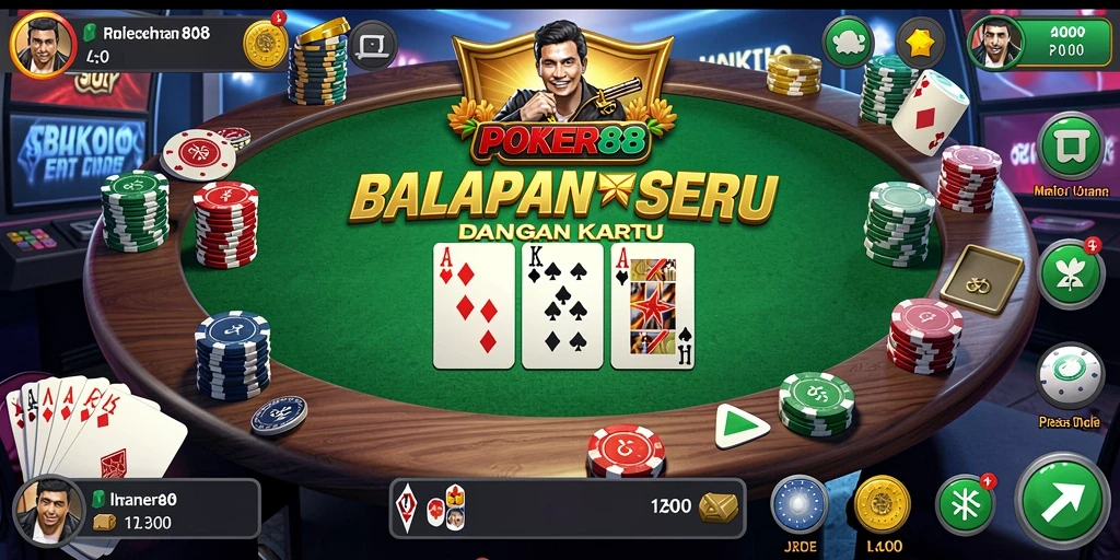 Gameplay menarik POKER88 yang menggabungkan balapan dan strategi kartu.