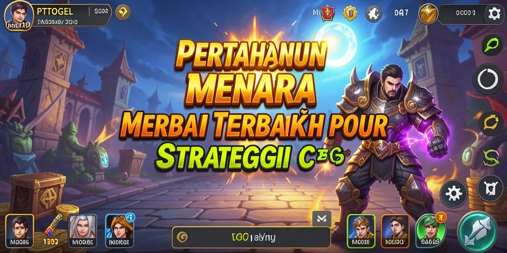Tangkapan layar menunjukkan aksi pertahanan menara yang mendebarkan di PTTOGEL.